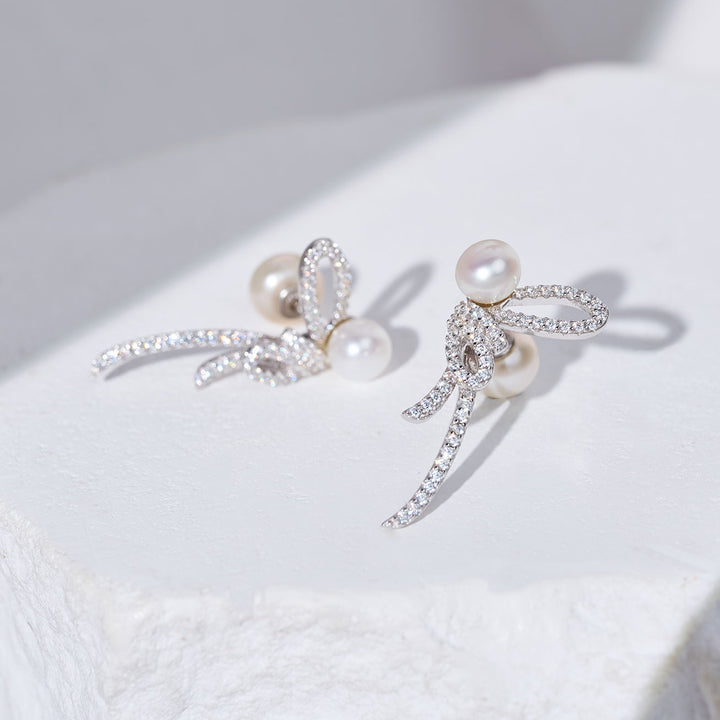 민물 진주 귀걸이 WE00988 | RIBBON