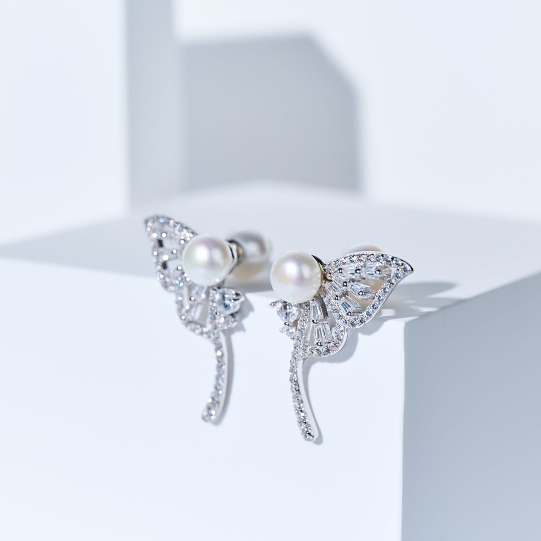 淡水珍珠耳环 WE00989 | BUTTERFLY