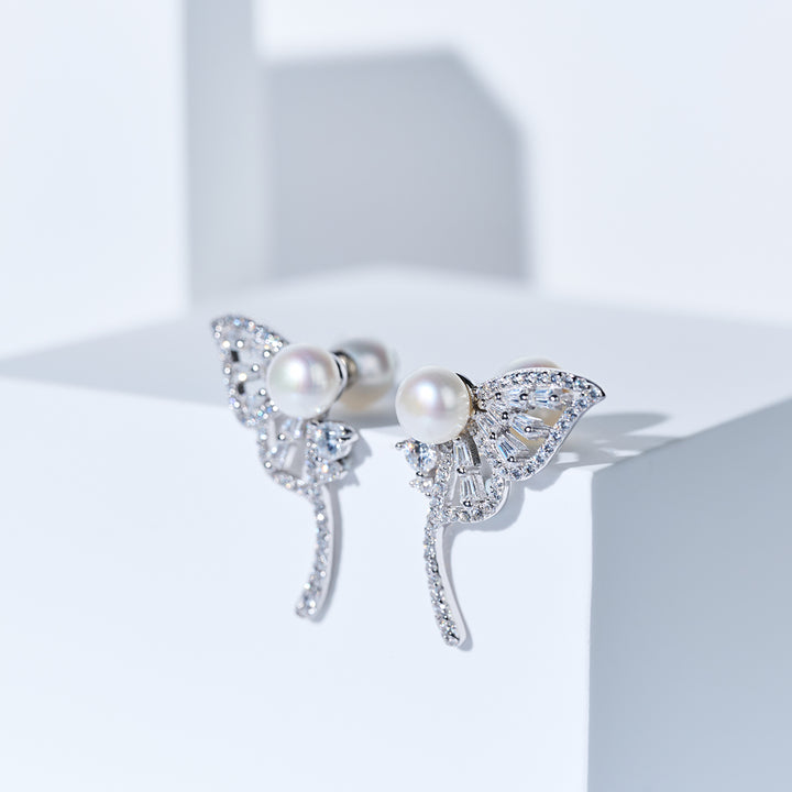 淡水珍珠耳环 WE00989 | BUTTERFLY