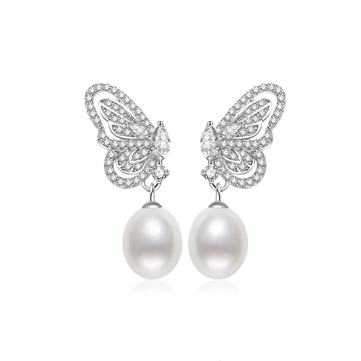 Anting Mutiara Air Tawar WE00990 | BUTTERFLY