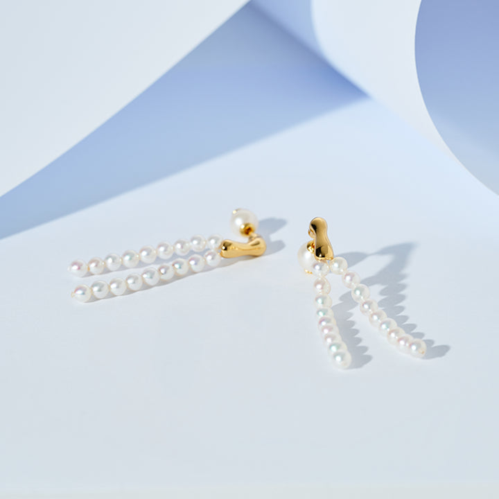 Pendientes de perla de agua dulce WE00991