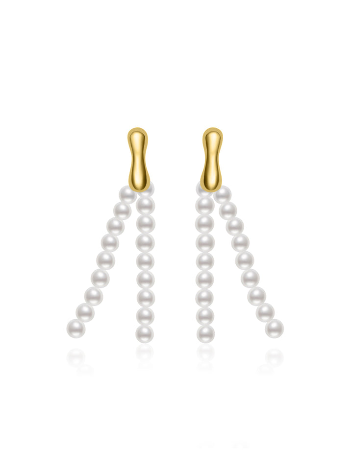 Pendientes de perla de agua dulce WE00991