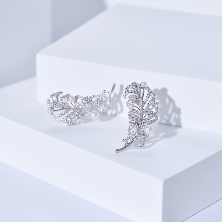 最高級淡水パールイヤリング WE00994 | FEATHER