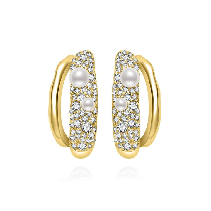 Boucles d'oreilles en perles d'eau douce de qualité supérieure WE00995 | SANDS