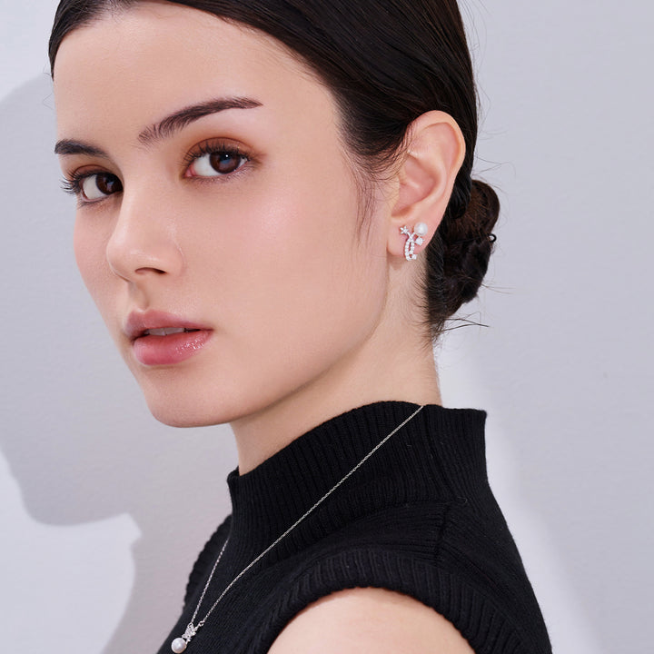 Ohrstecker mit Süßwasserperlen in Spitzenqualität WE00997 | STARRY