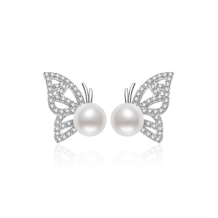 최고급 담수 진주 귀걸이 WE00999 | BUTTERFLY