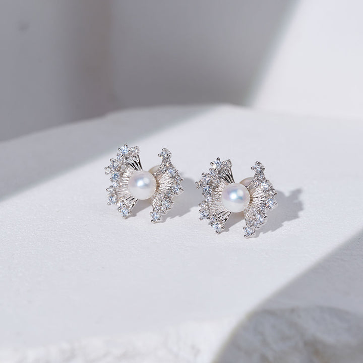 Boucles d'oreilles en perles d'eau douce WE01001 | RIBBON