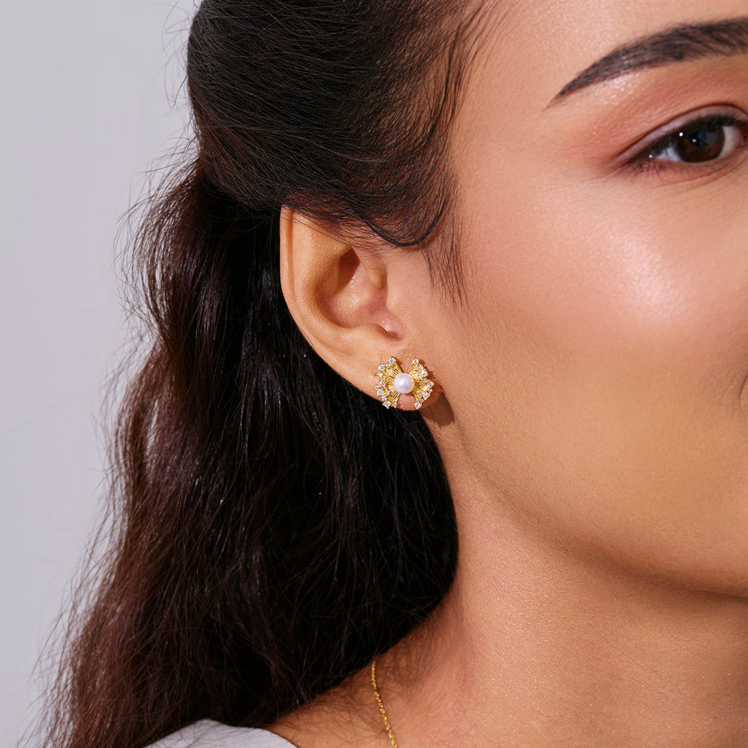 淡水珍珠耳环 WE01002 | RIBBON