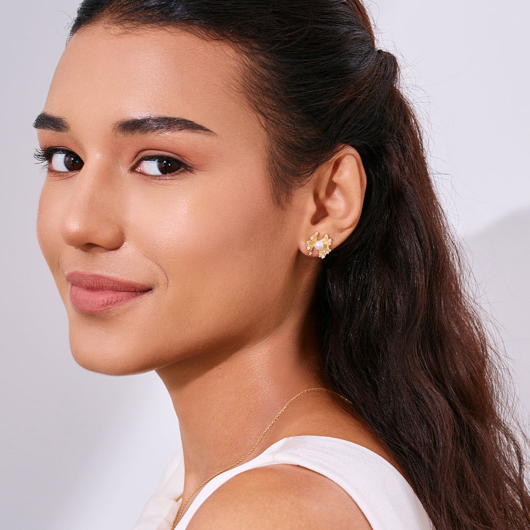 淡水珍珠耳环 WE01002 | RIBBON