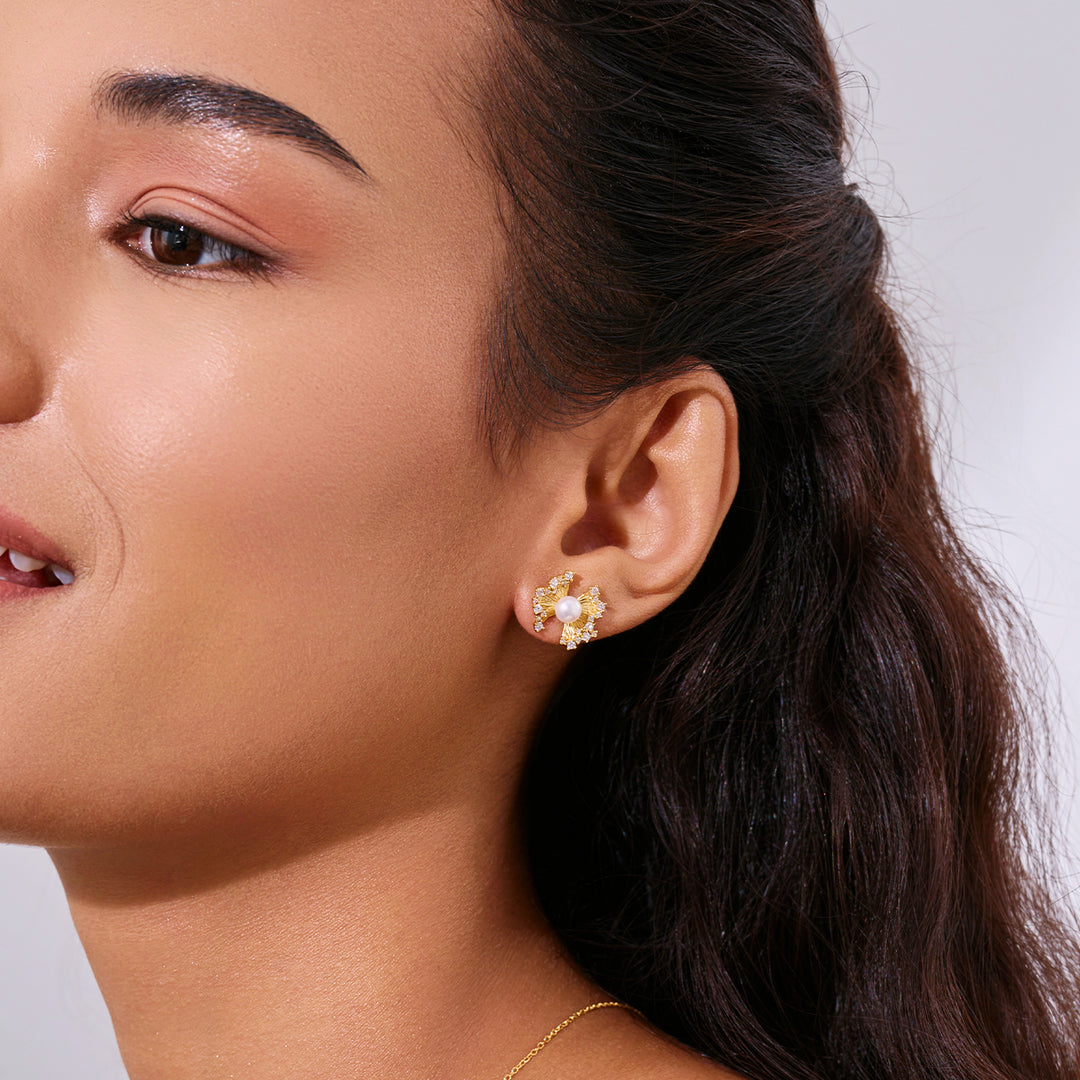 淡水珍珠耳环 WE01002 | RIBBON