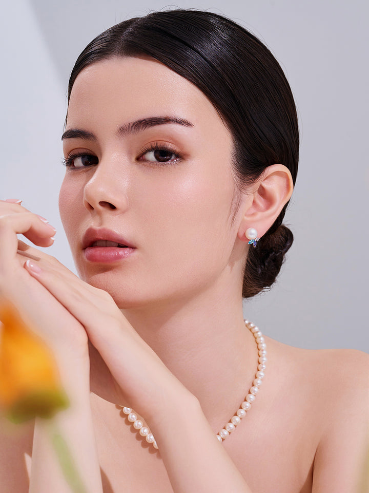 Orecchini con Perle d'Acqua Dolce di Prima Qualità WE01004 | OCEAN STAR