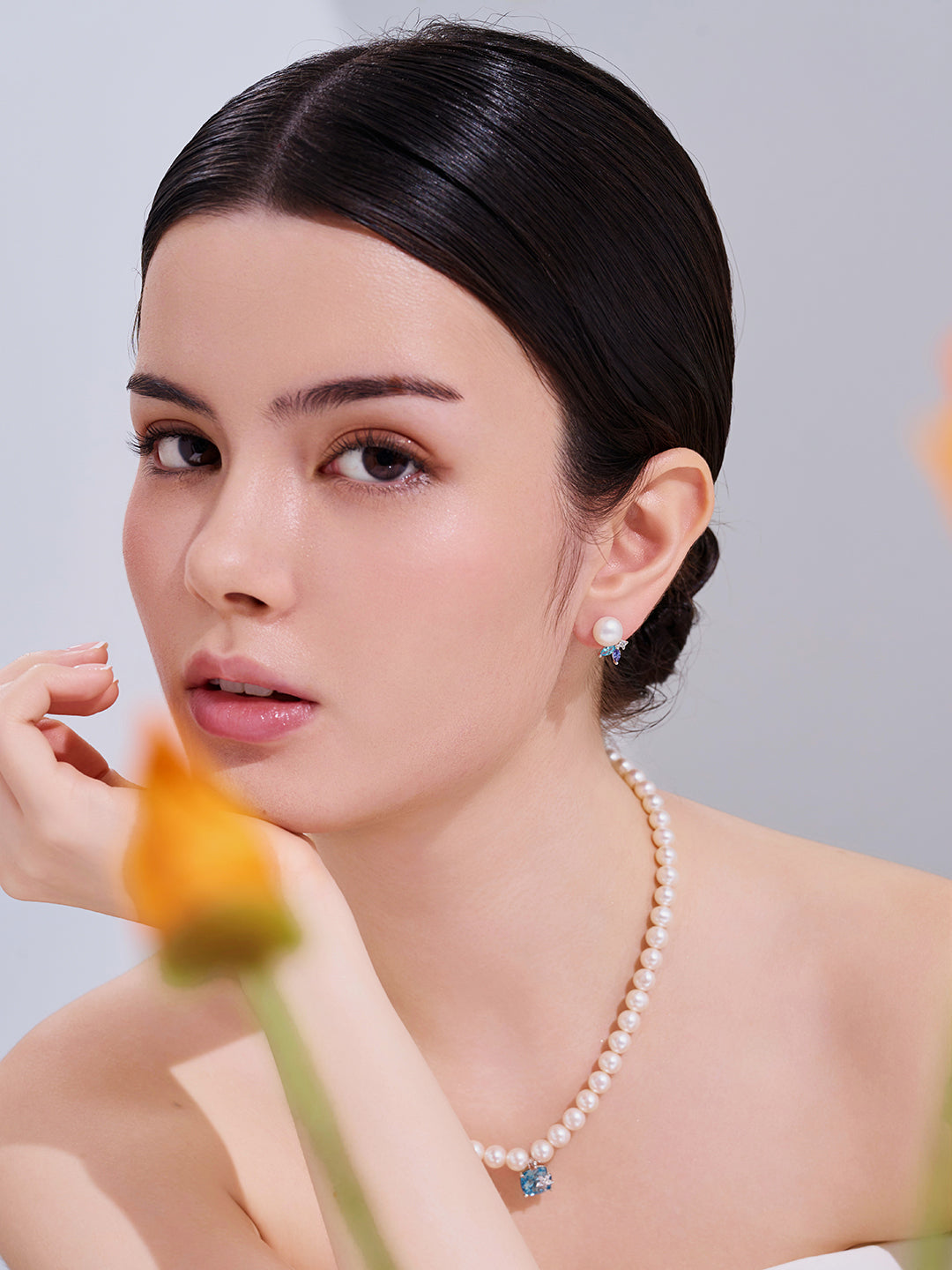 Orecchini con Perle d'Acqua Dolce di Prima Qualità WE01004 | OCEAN STAR