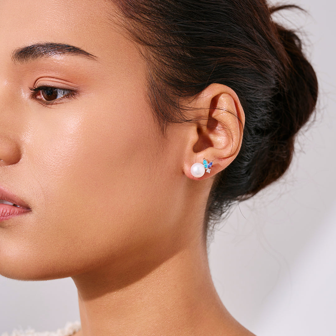 トップグレード淡水パールイヤリング WE01004 | OCEAN