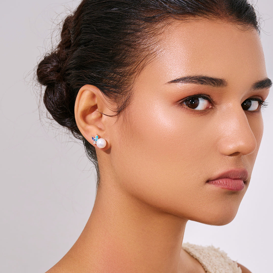 トップグレード淡水パールイヤリング WE01004 | OCEAN