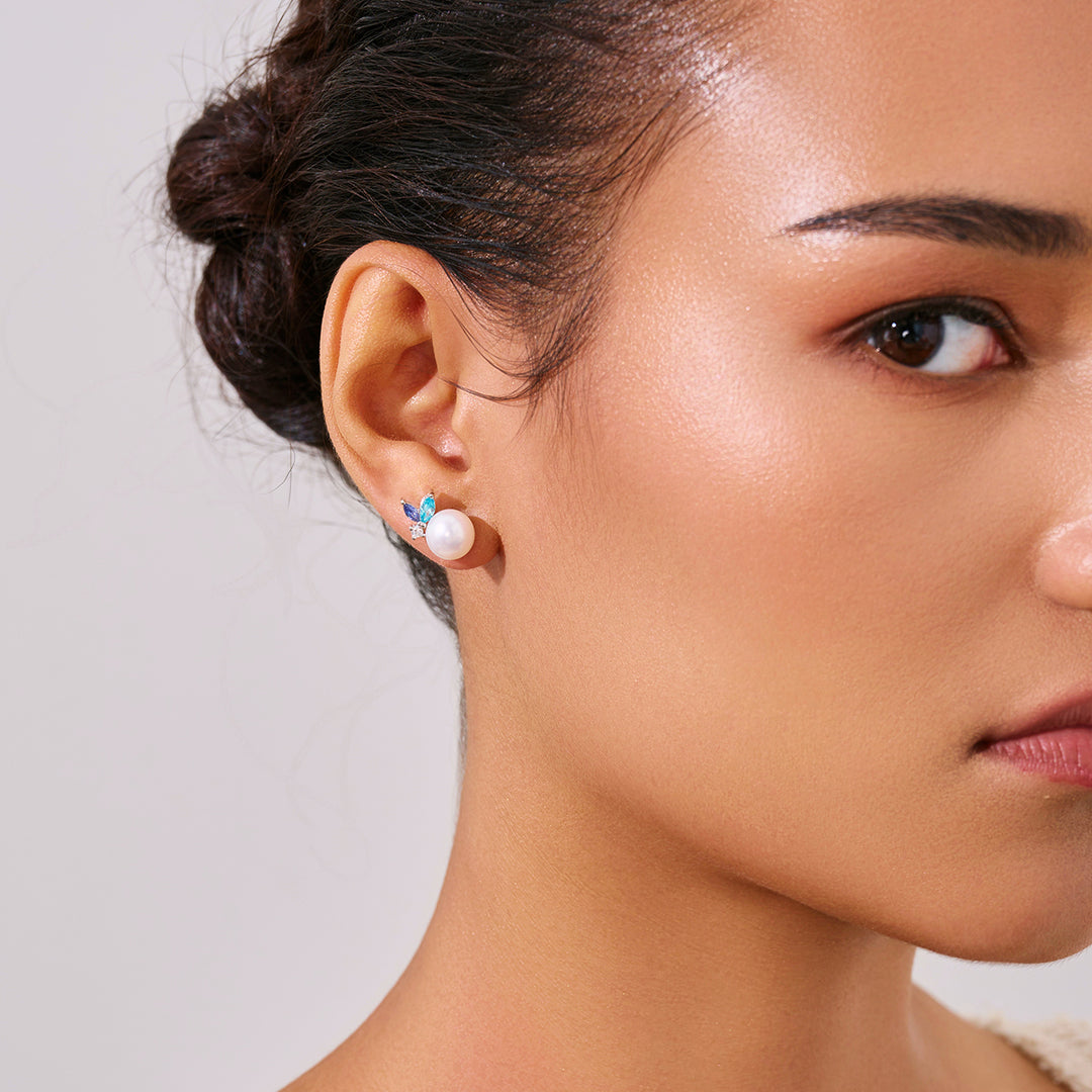 トップグレード淡水パールイヤリング WE01004 | OCEAN