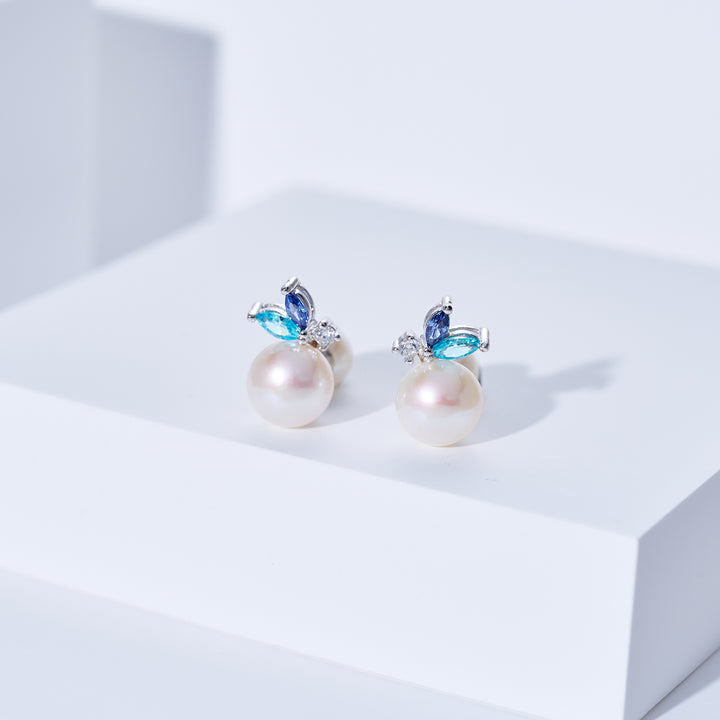 トップグレード淡水パールイヤリング WE01004 | OCEAN