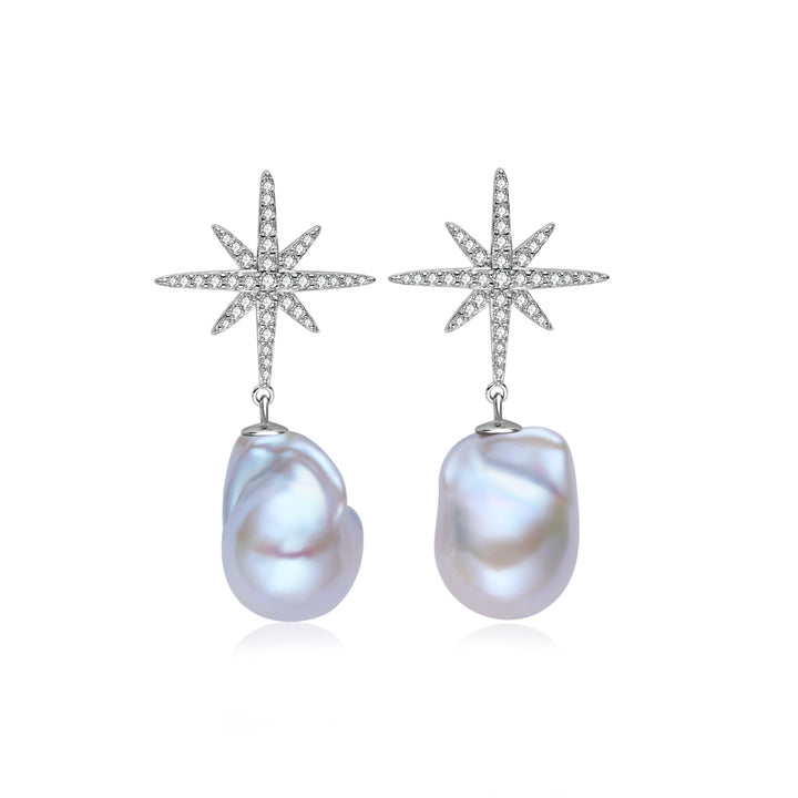 Elegant Freshwater Pearl Earrings WE01005 | CELESTE