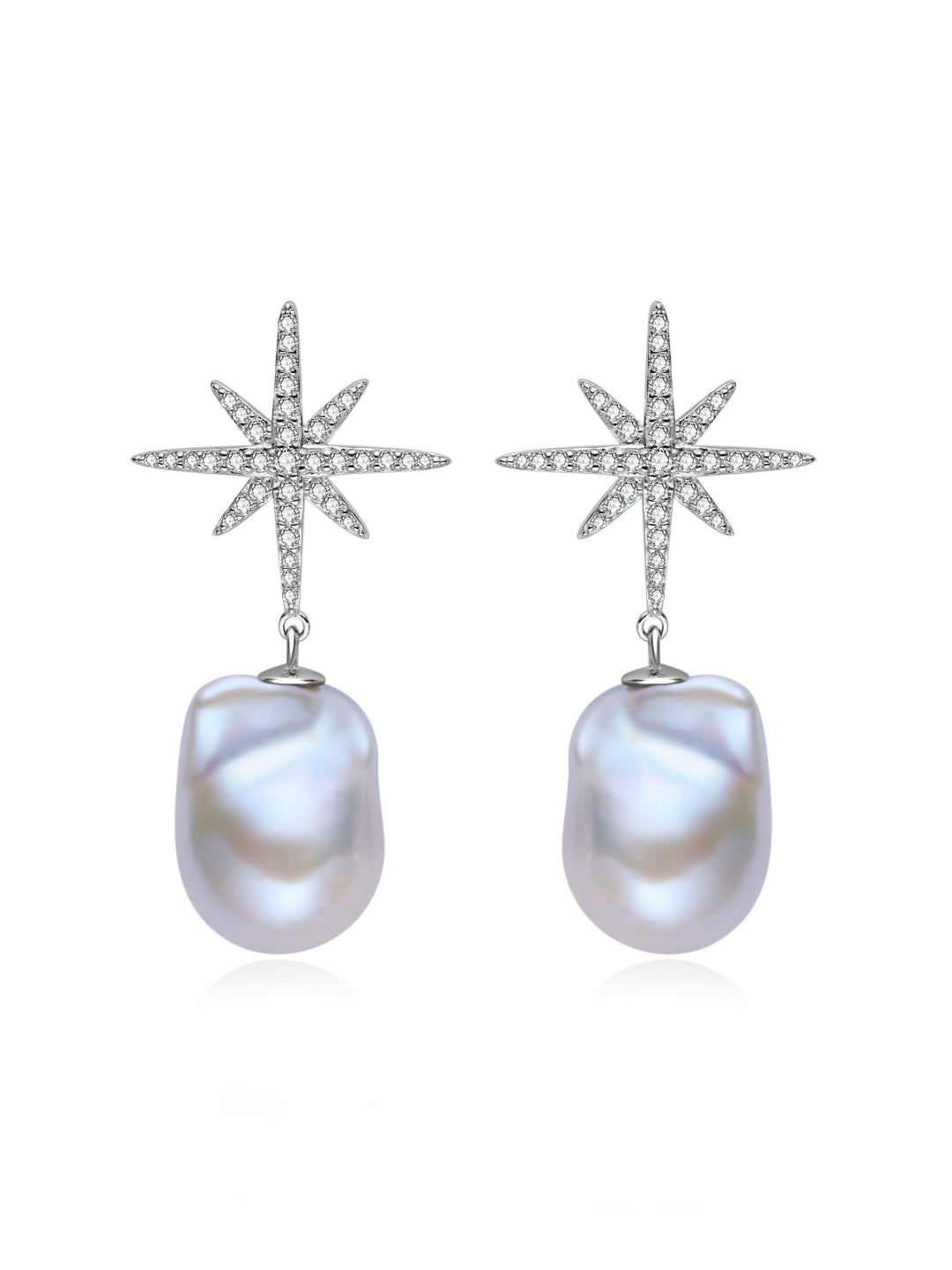 Orecchini eleganti con perle d'acqua dolce WE01005 | CELESTE