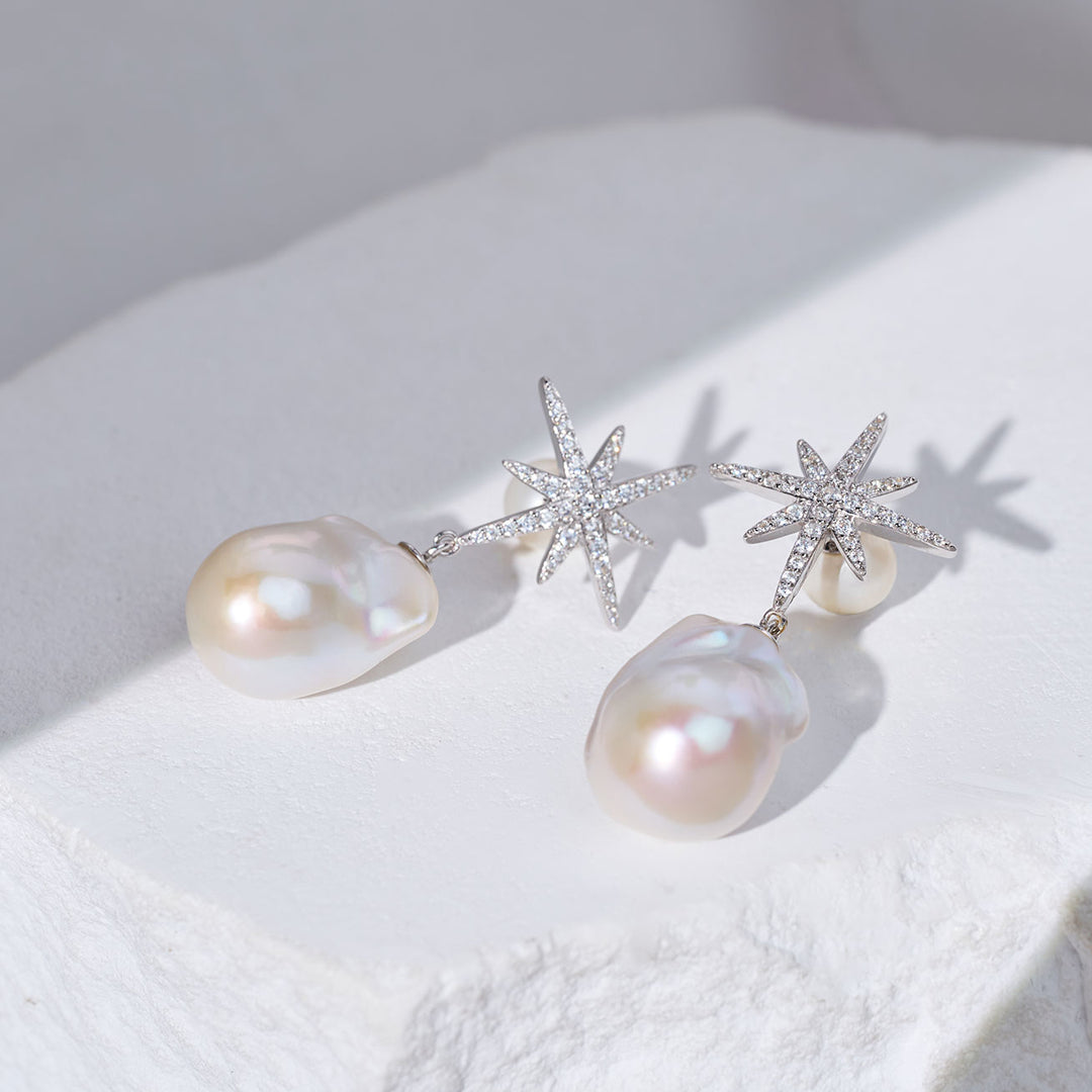 우아한 담수 진주 귀걸이 WE01005 | CELESTE
