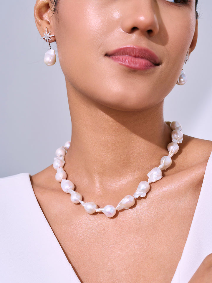 Collana di perle barocche WN00505 | Newyorkese