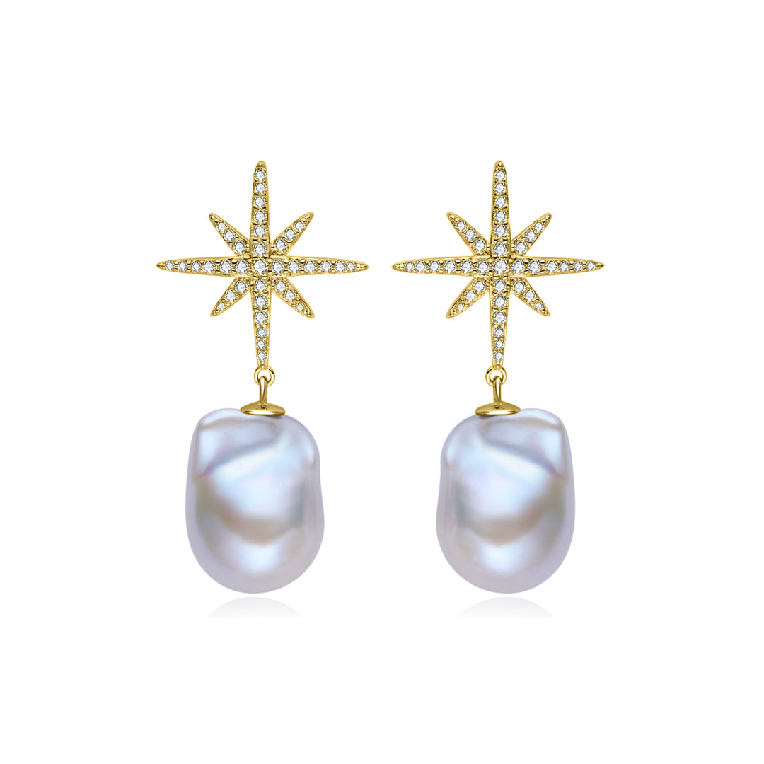 Elegant Freshwater Pearl Earrings WE01006 | CELESTE