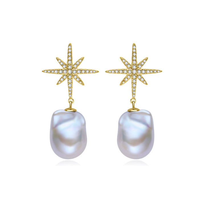 Elegant Freshwater Pearl Earrings WE01006 | CELESTE