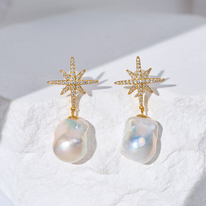 Elegant Freshwater Pearl Earrings WE01006 | CELESTE