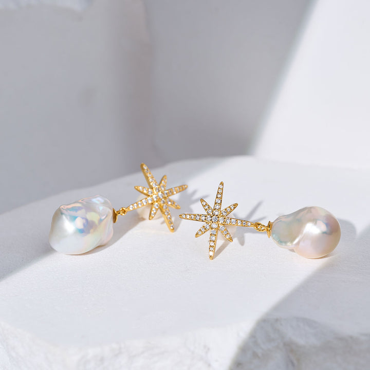 Elegant Freshwater Pearl Earrings WE01006 | CELESTE