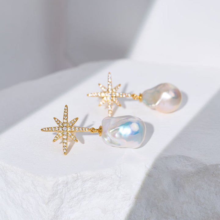 Elegant Freshwater Pearl Earrings WE01006 | CELESTE