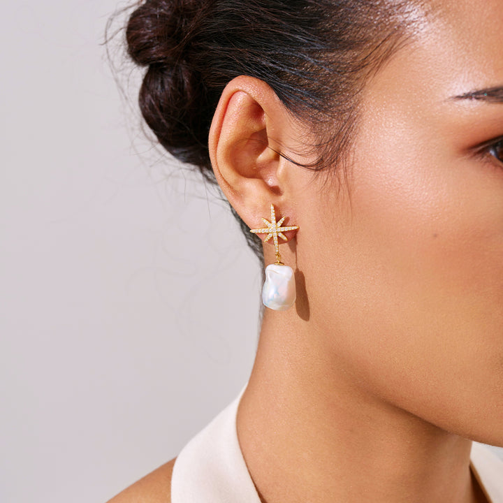 優雅淡水珍珠耳環 WE01006 | CELESTE