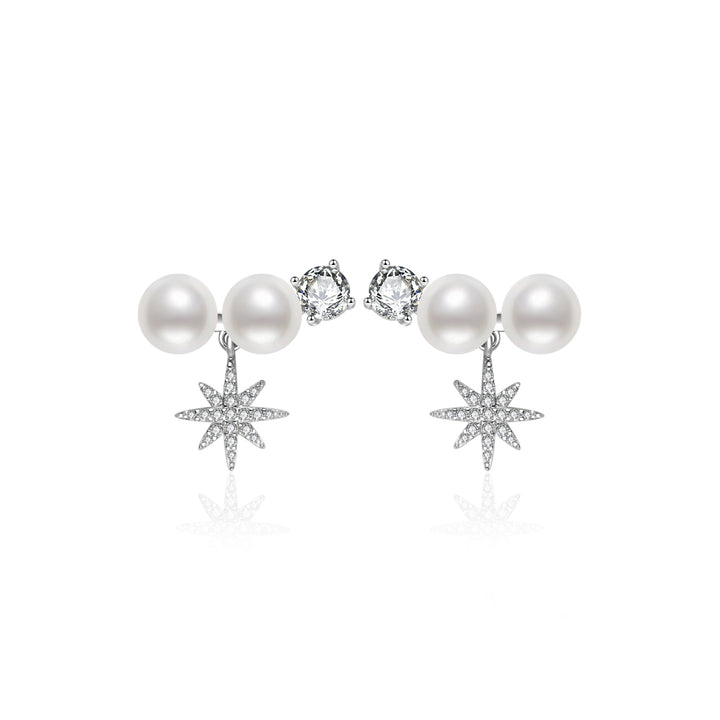 优雅淡水珍珠耳环 WE01008 | CELESTE