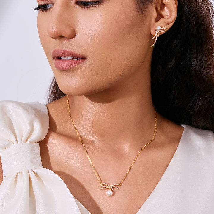 Collar de perlas de agua dulce WN00852 | RIBBON