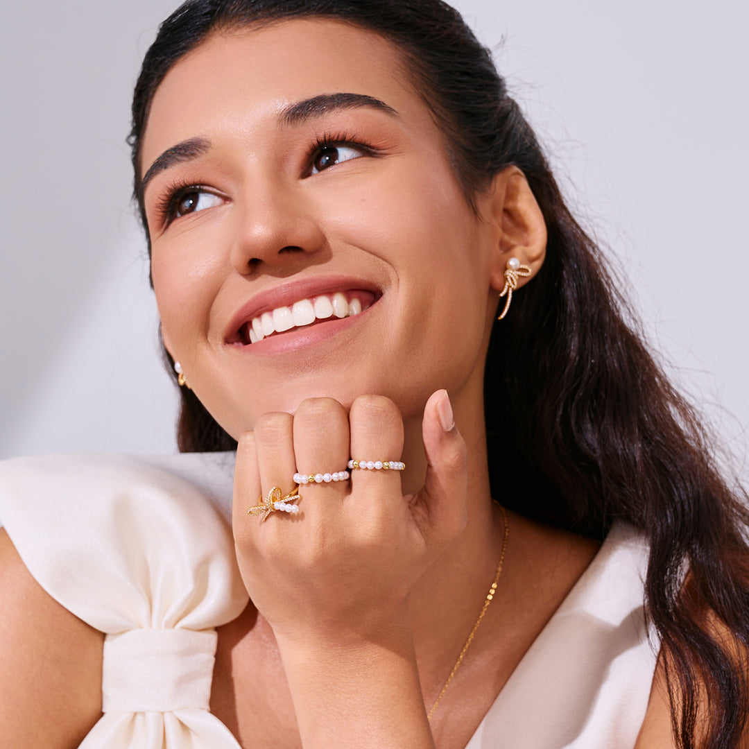 Anello con perla d'acqua dolce newyorkese WR00183 | Mescola e abbina