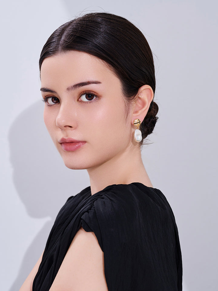 Anting Mutiara Air Tawar WE01014 | TWEED