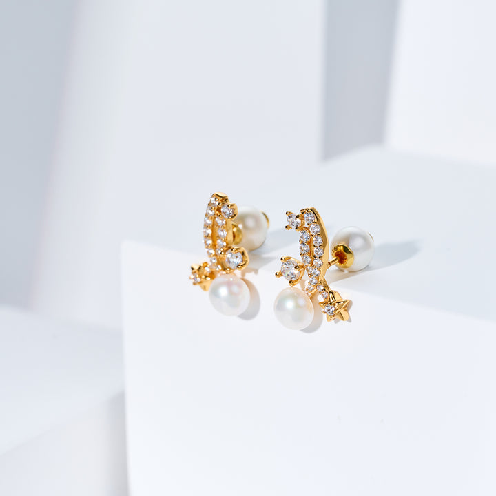 最高級淡水パールイヤリング WE01018 | STARRY