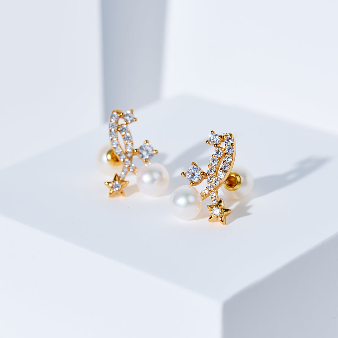 最高級淡水パールイヤリング WE01018 | STARRY