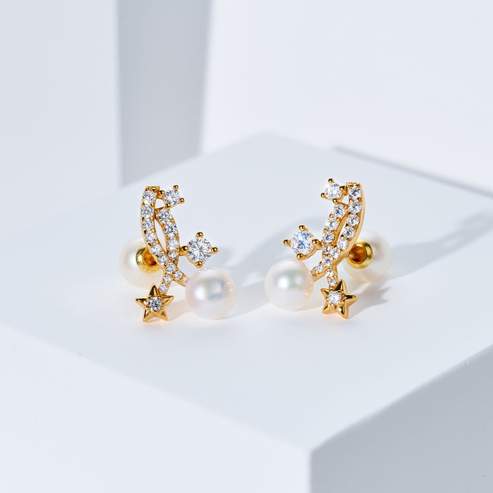 最高級淡水パールイヤリング WE01018 | STARRY