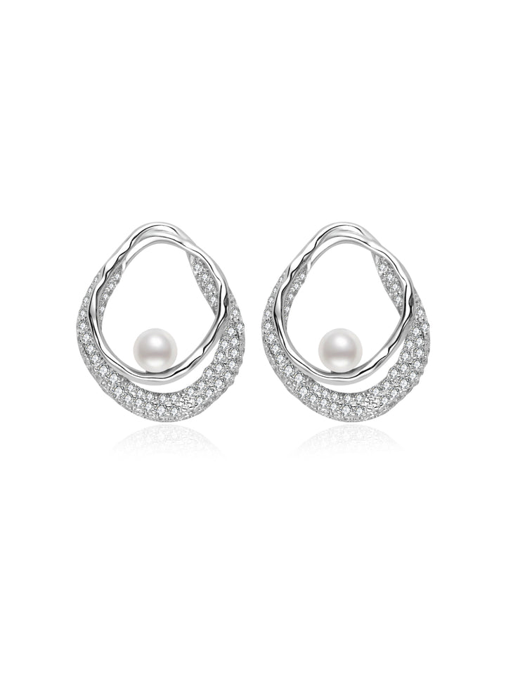 Boucles d'oreilles en perles d'eau douce de qualité supérieure WE01020 | SANDS