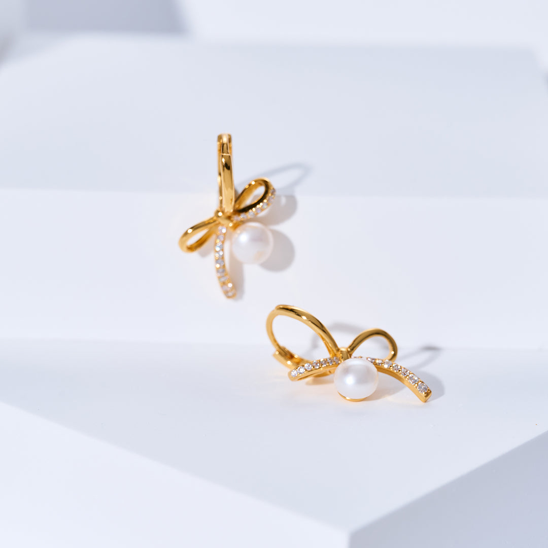 Anting Mutiara Air Tawar Gred Atas WE01022 | RIBBON