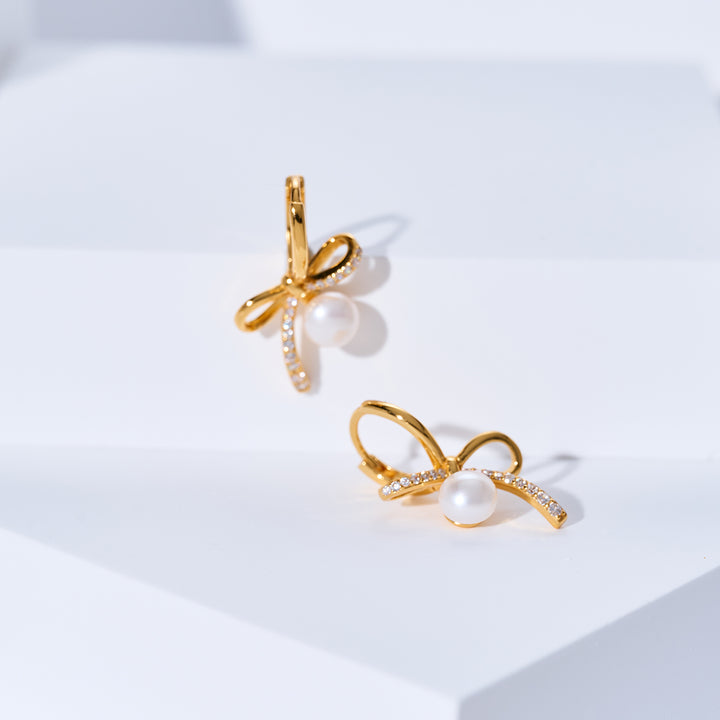 Anting Mutiara Air Tawar Gred Atas WE01022 | RIBBON