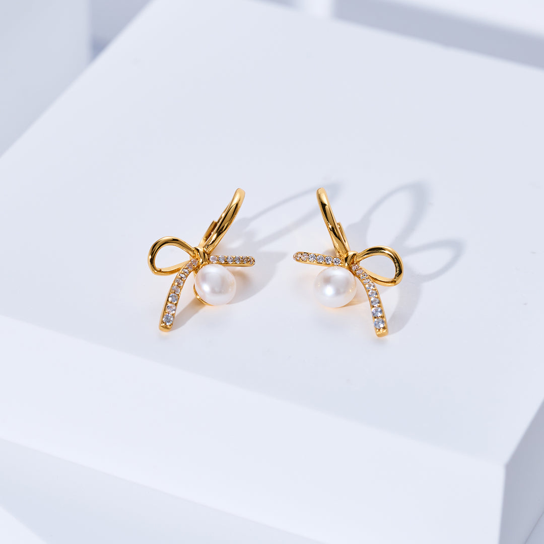 Anting Mutiara Air Tawar Gred Atas WE01022 | RIBBON