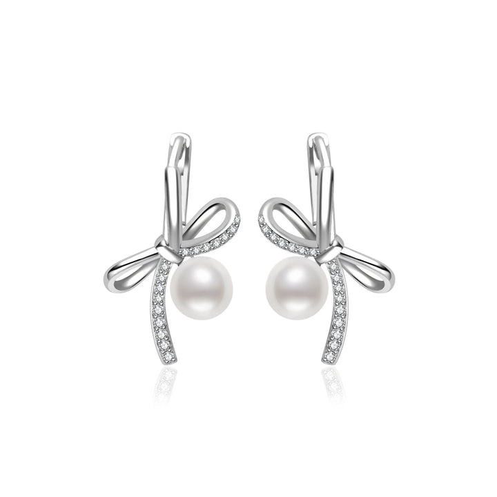 Boucles d'oreilles en perles d'eau douce de qualité supérieure WE01023 | RUBAN