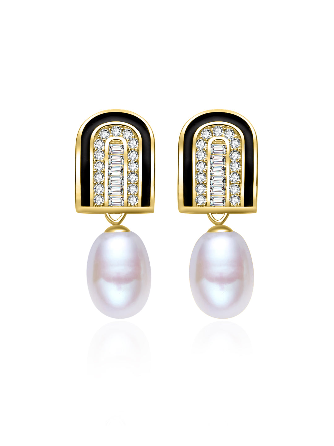 顶级淡水珍珠耳环 WE01028 | DECO