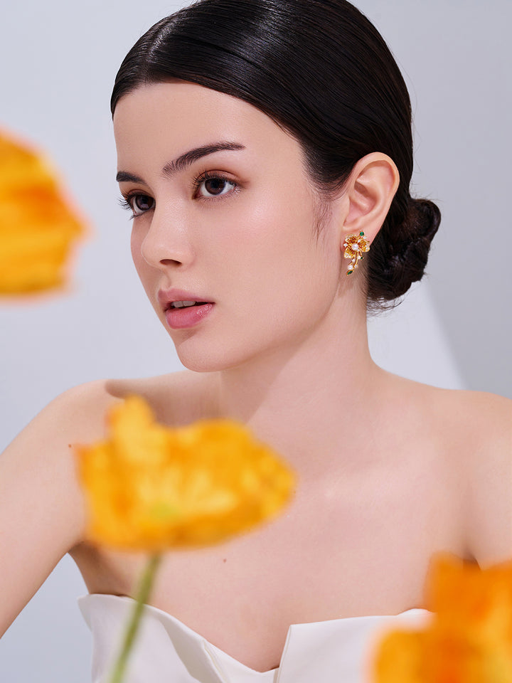 최상급 담수 진주 귀걸이 WE01029 | BLOOM