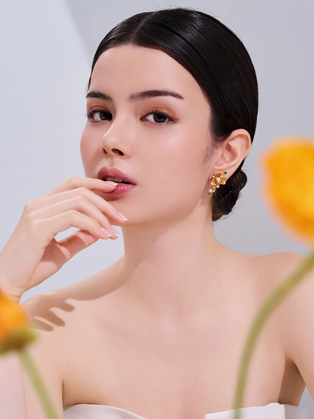 최상급 담수 진주 귀걸이 WE01029 | BLOOM