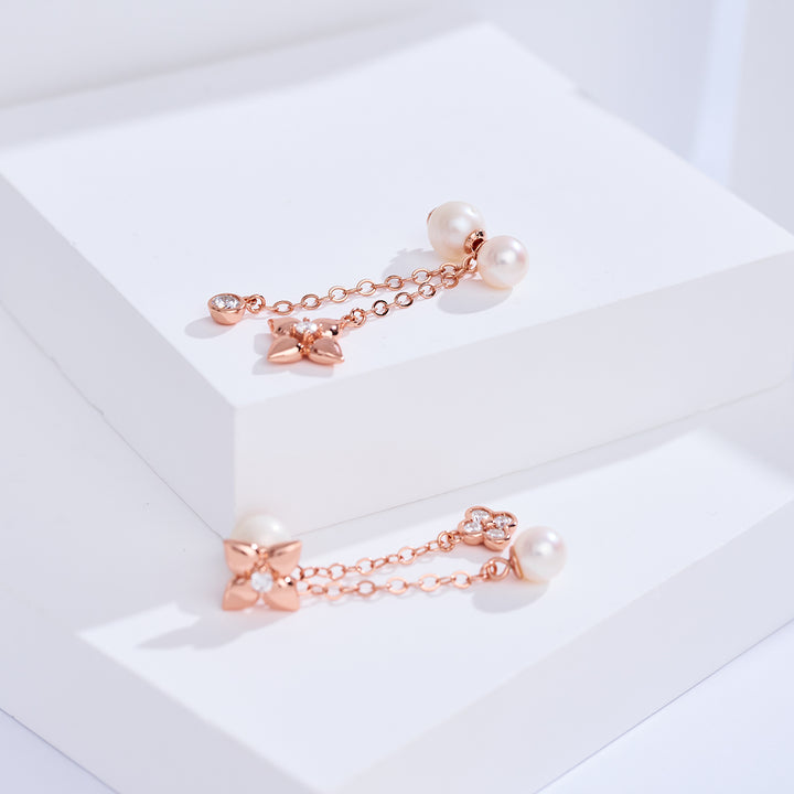 أقراط لؤلؤة مياه عذبة عالية الجودة WE01031 | بابل