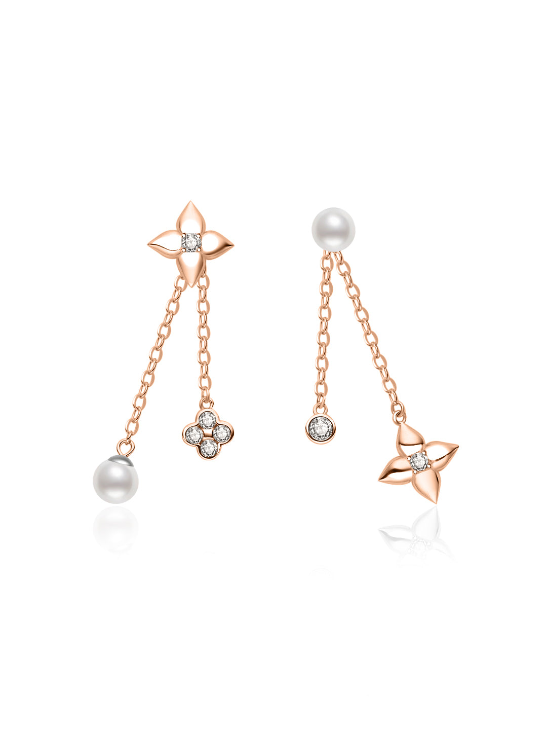 Boucles d'oreilles en perles d'eau douce de première qualité WE01031 | BUBBLE