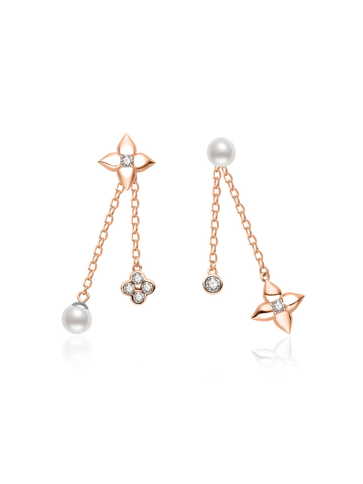 Boucles d'oreilles en perles d'eau douce de première qualité WE01031 | BUBBLE