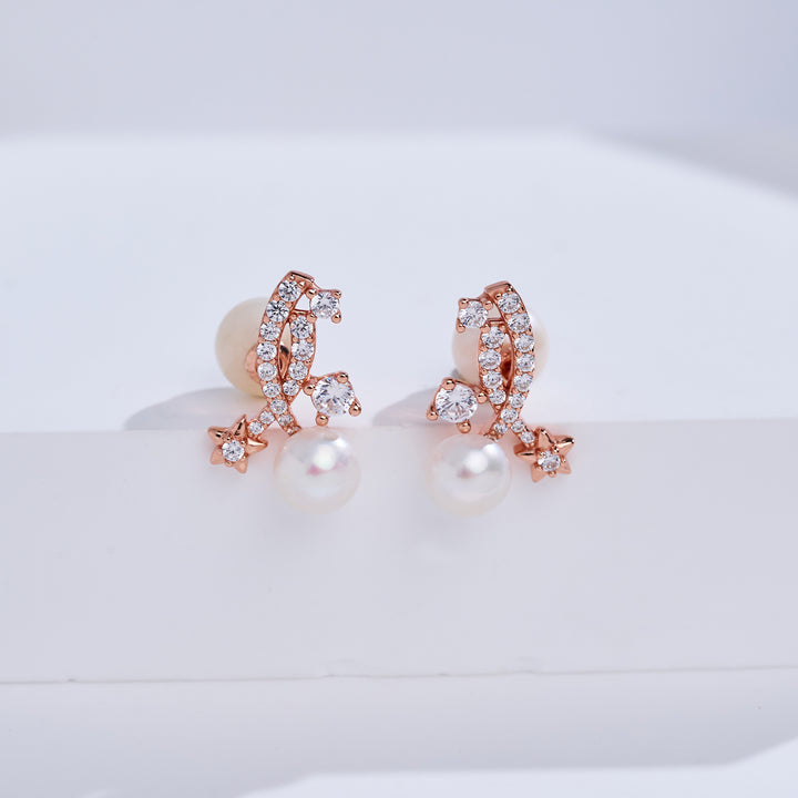 顶级淡水珍珠耳环 WE01032 | STARRY