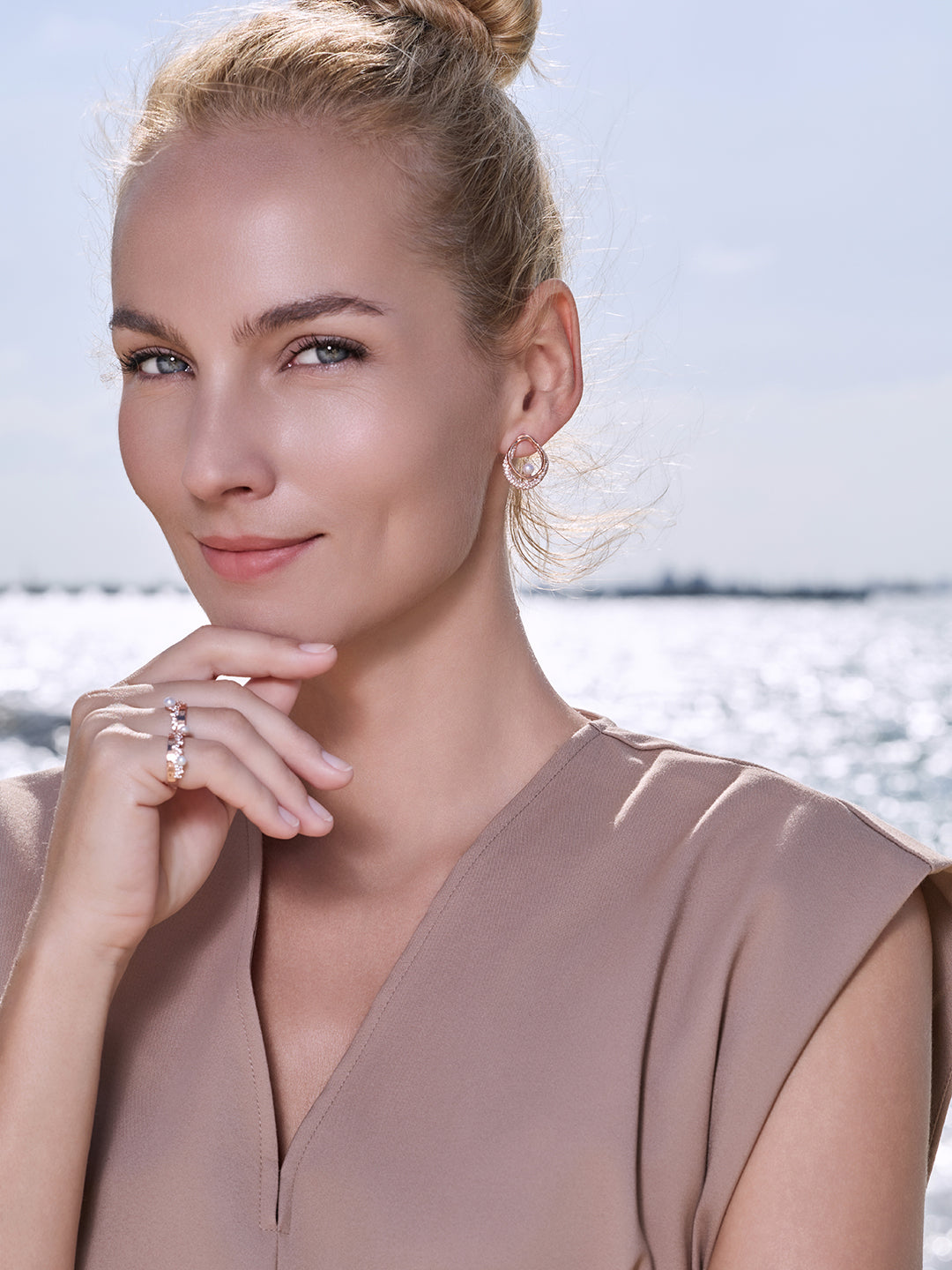 Top Grade Elegant Freshwater Pearl Earrings WE01034 | SANDS